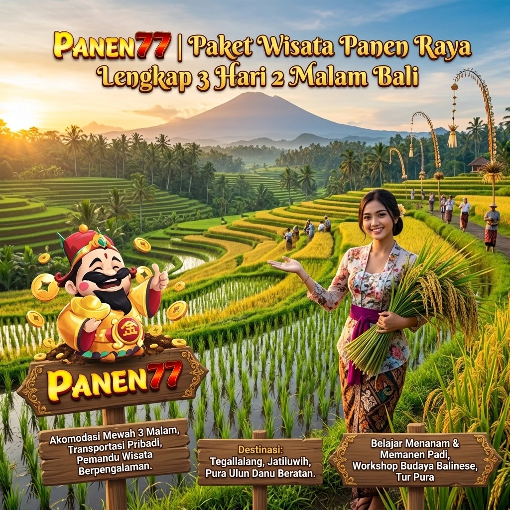 PANEN77 | Paket Lengkap Tur Wisata Panen Beras 3H2M Bali